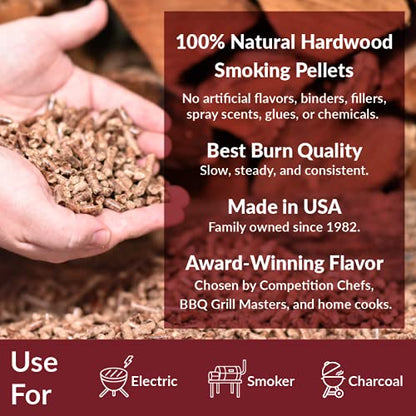 Wood Smoking Pellets Variety Pack - Apple, Hickory, Mesquite, Cherry, Pecan, Jack Daniel's