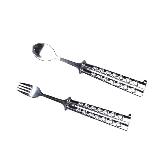 Butterfly Fork And Spoon Set for Camping