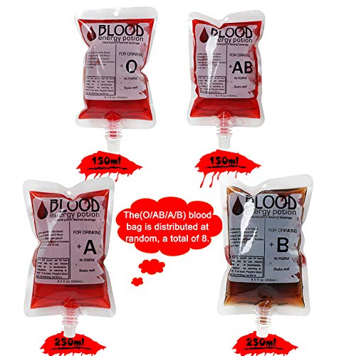 Blood Bags Drink Container - 24 Pcs