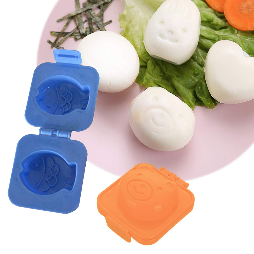 Cartoon Cute Boil Egg Sushi Rice Mold - 8 Pack