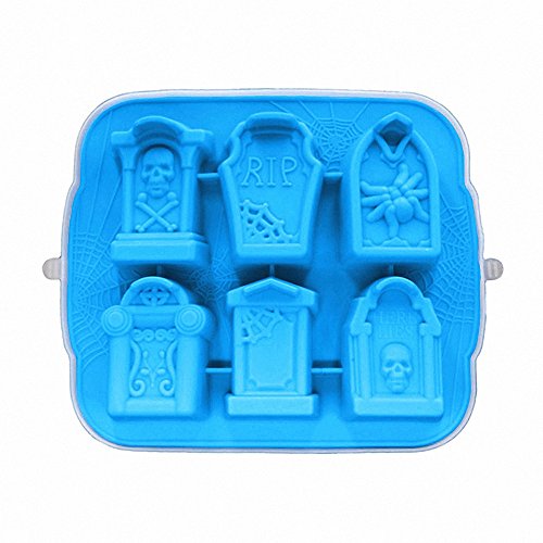 3D Halloween Tombstone Coffin Silicone Mold