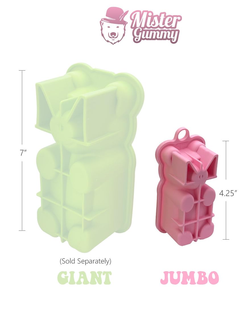 DIY Jumbo Gummy Bear Mold - 2 Pack