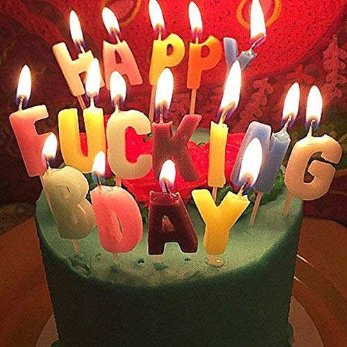 Cake Candles - Happy FuXXXng Birthday