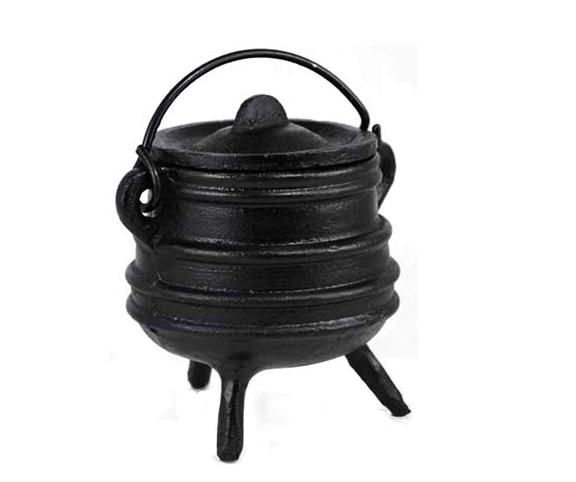 Ribbed Cast Iron Cauldron - 3" by Sage Cauldron