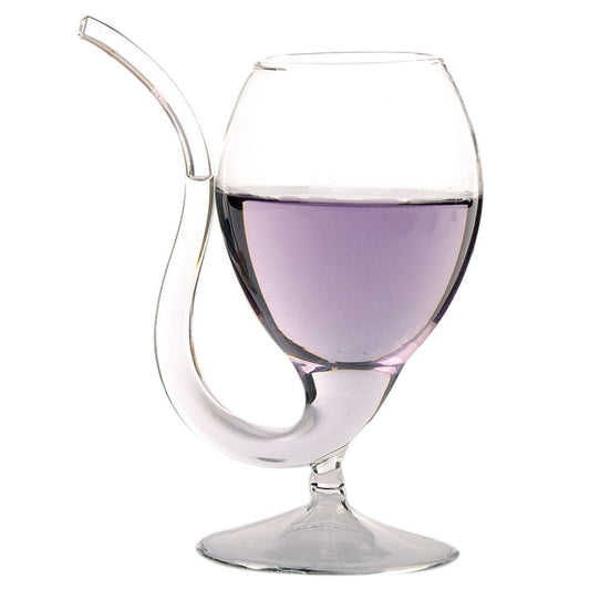 Vampire Filter Wine Glass with Drinking Tube