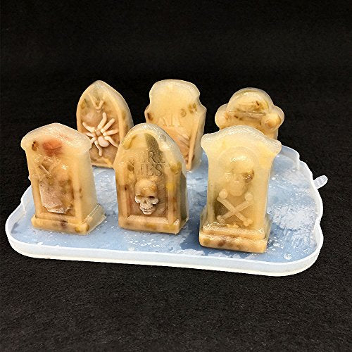 3D Halloween Tombstone Coffin Silicone Mold