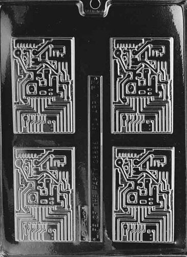 Computer Chip Circuit Board Chocolate Mold