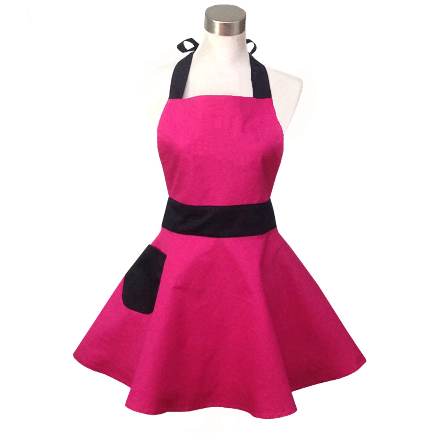 Hot Pink Retro Kitchen Aprons