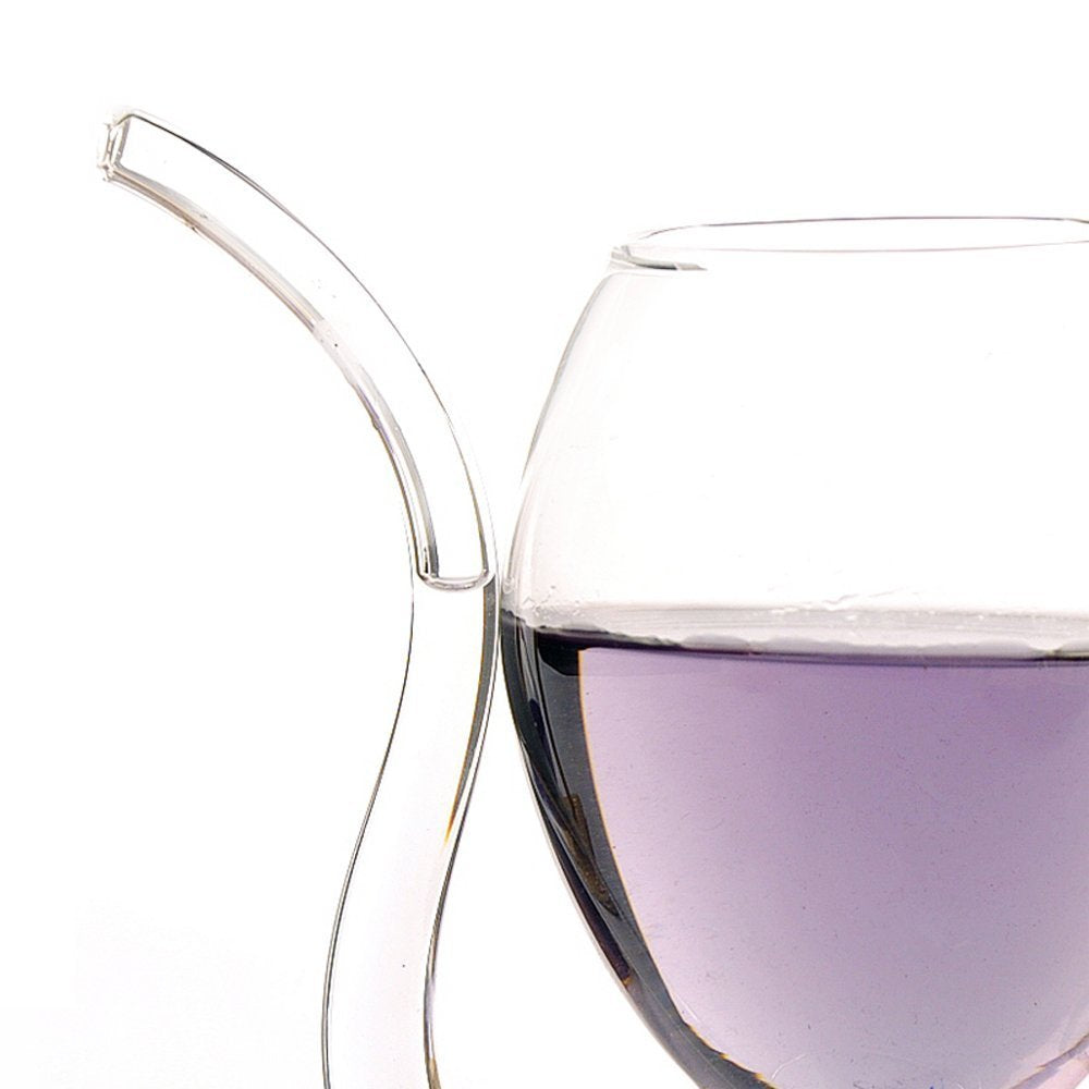 Vampire Filter Wine Glass with Drinking Tube