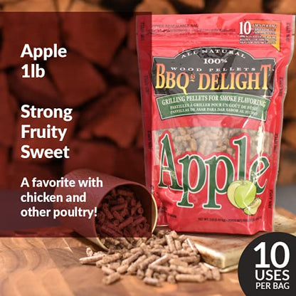 Wood Smoking Pellets Variety Pack - Apple, Hickory, Mesquite, Cherry, Pecan, Jack Daniel's