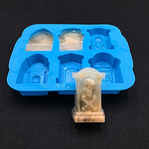 3D Halloween Tombstone Coffin Silicone Mold