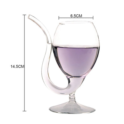 Vampire Filter Wine Glass with Drinking Tube