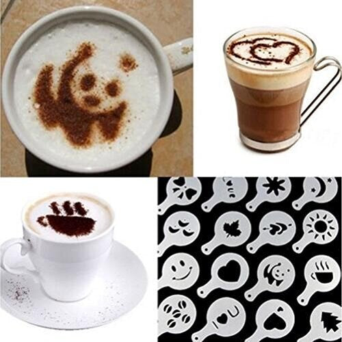 Coffee Latte Art Stencils - 16 PCS