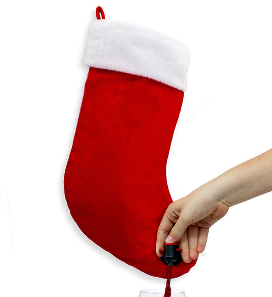 Sneeky Santas Wine Stocking Flask