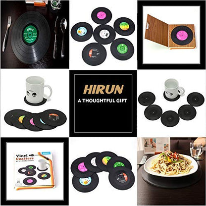 Vinyl Record Retro Music Coasters - Set of 6