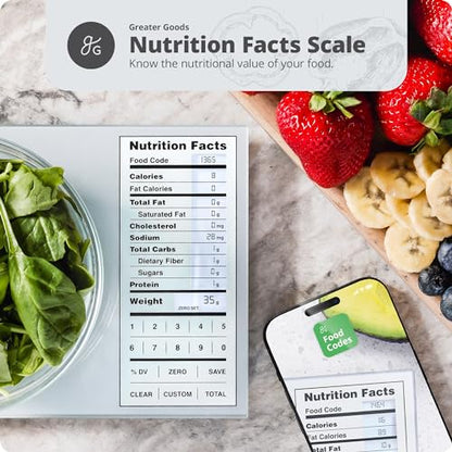 Nutrition Scale with Food Grade Glass