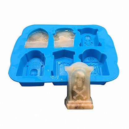 3D Halloween Tombstone Coffin Silicone Mold