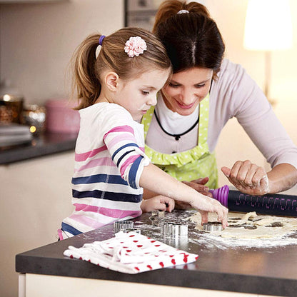 Silicone Rolling Pin with Thickness Rings