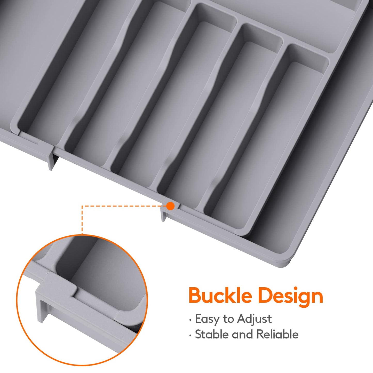 Expandable Silverware Drawer Organizer