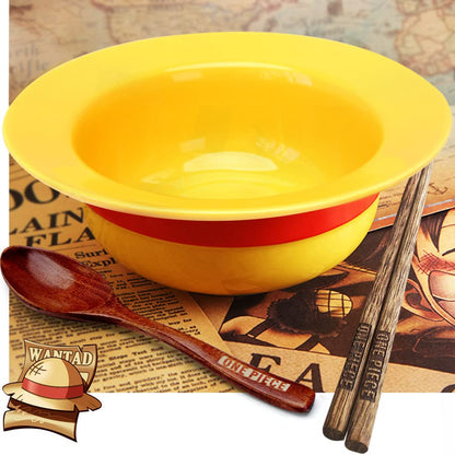 OnePiece Luffy Straw Hat Ramen Bowl Set