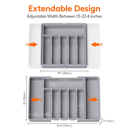 Expandable Silverware Drawer Organizer