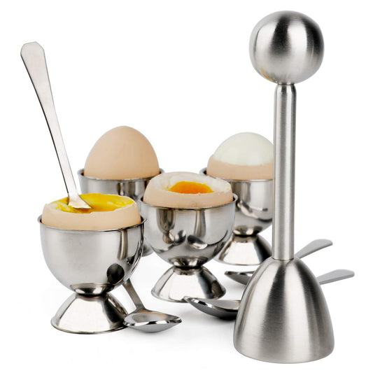 Egg Topper Set with Spoons and Cups