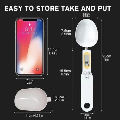 Digital Spoon Scale with Replaceable Spoons