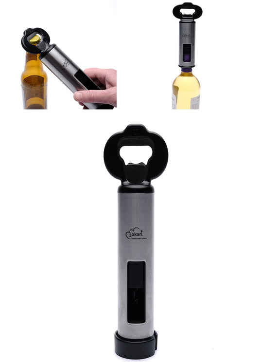 3 in 1 Bottle Opener with Corkscrew