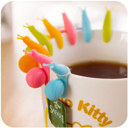 Cute Snail Silicone Tea Bag Holders