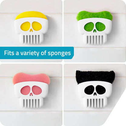 Brain Drain Skull Sponge Holder