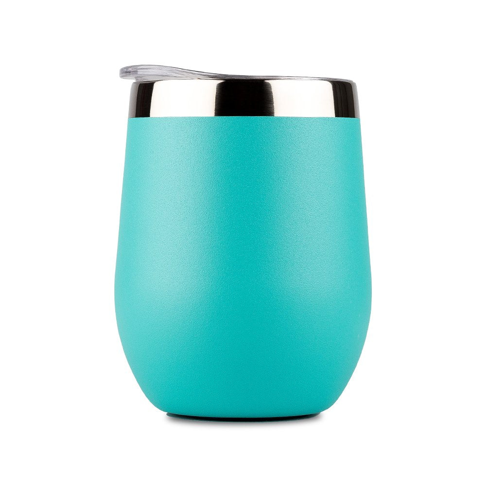 Insulated Wine Sippy Cup - 12 oz Cyan