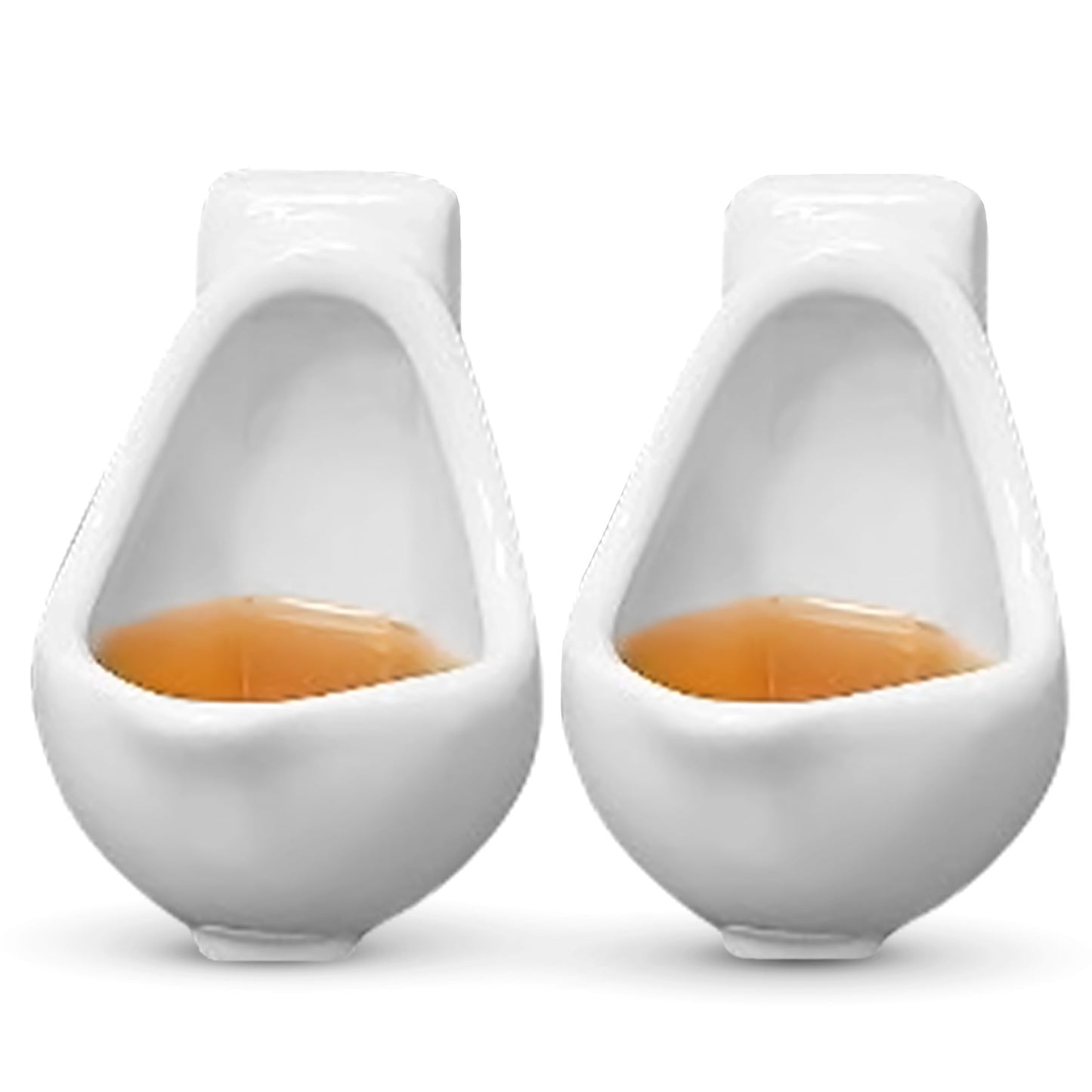 Ceramic Urinal Shot Glasses - Set of 2