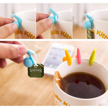 Cute Snail Silicone Tea Bag Holders