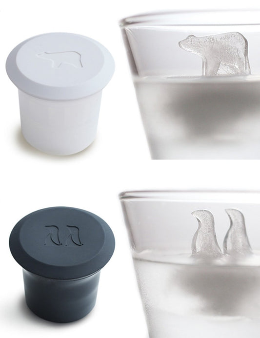 Polar Bear and Penguin Ice Cube Molds