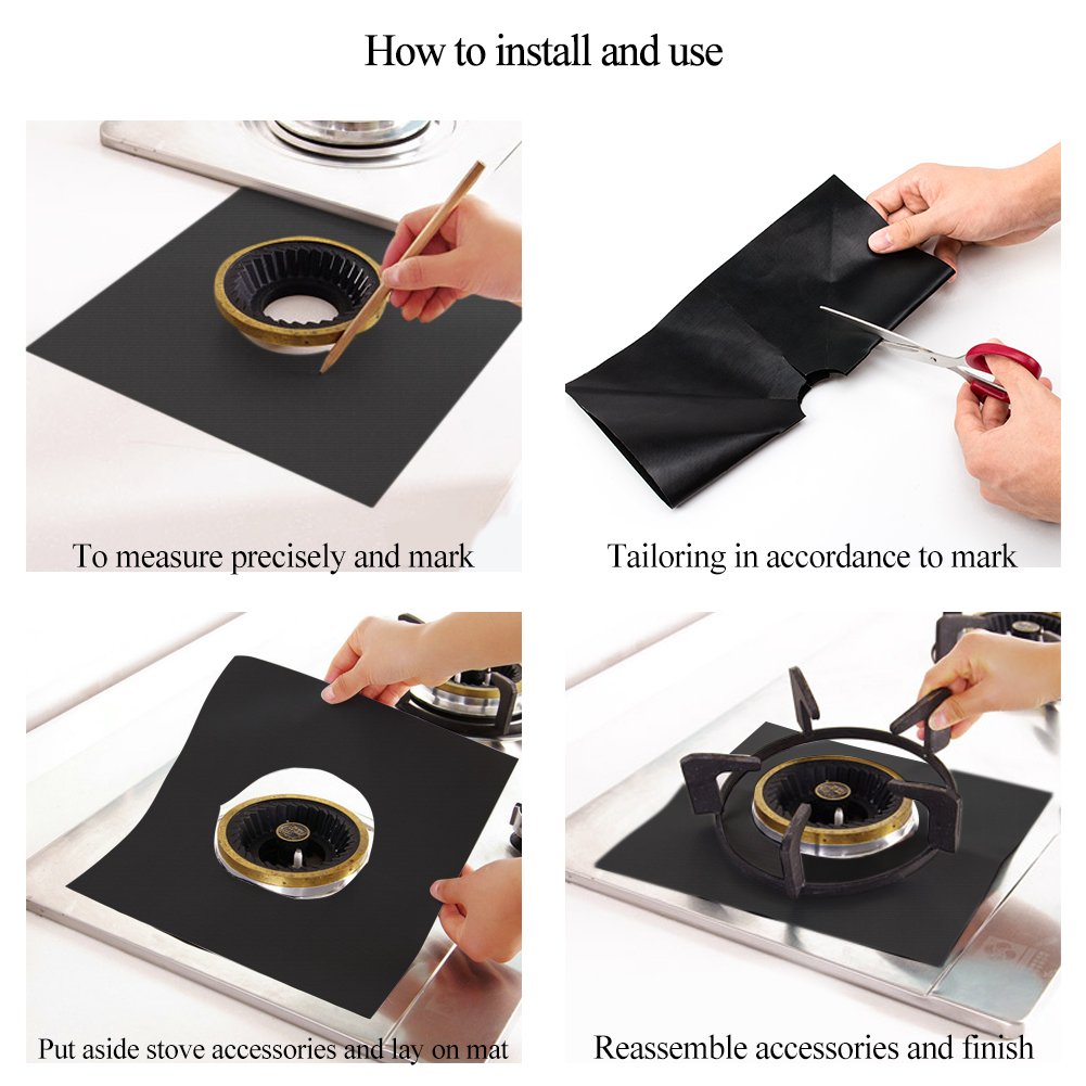 Reusable Non-stick Gas Range Protectors