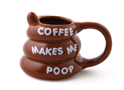 "Coffee Makes Me Poop" Mug, 14 Oz