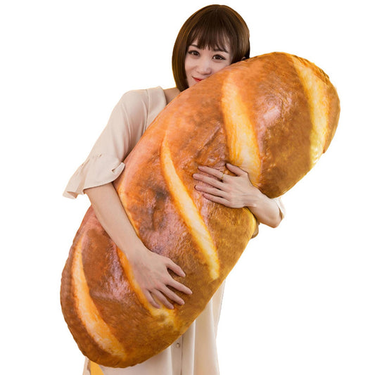 3D Bread Shape Plush Pillow