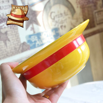 OnePiece Luffy Straw Hat Ramen Bowl Set