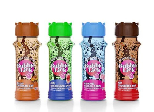 BubbleLick Edible Bubbles Variety Pack - 4 Pack