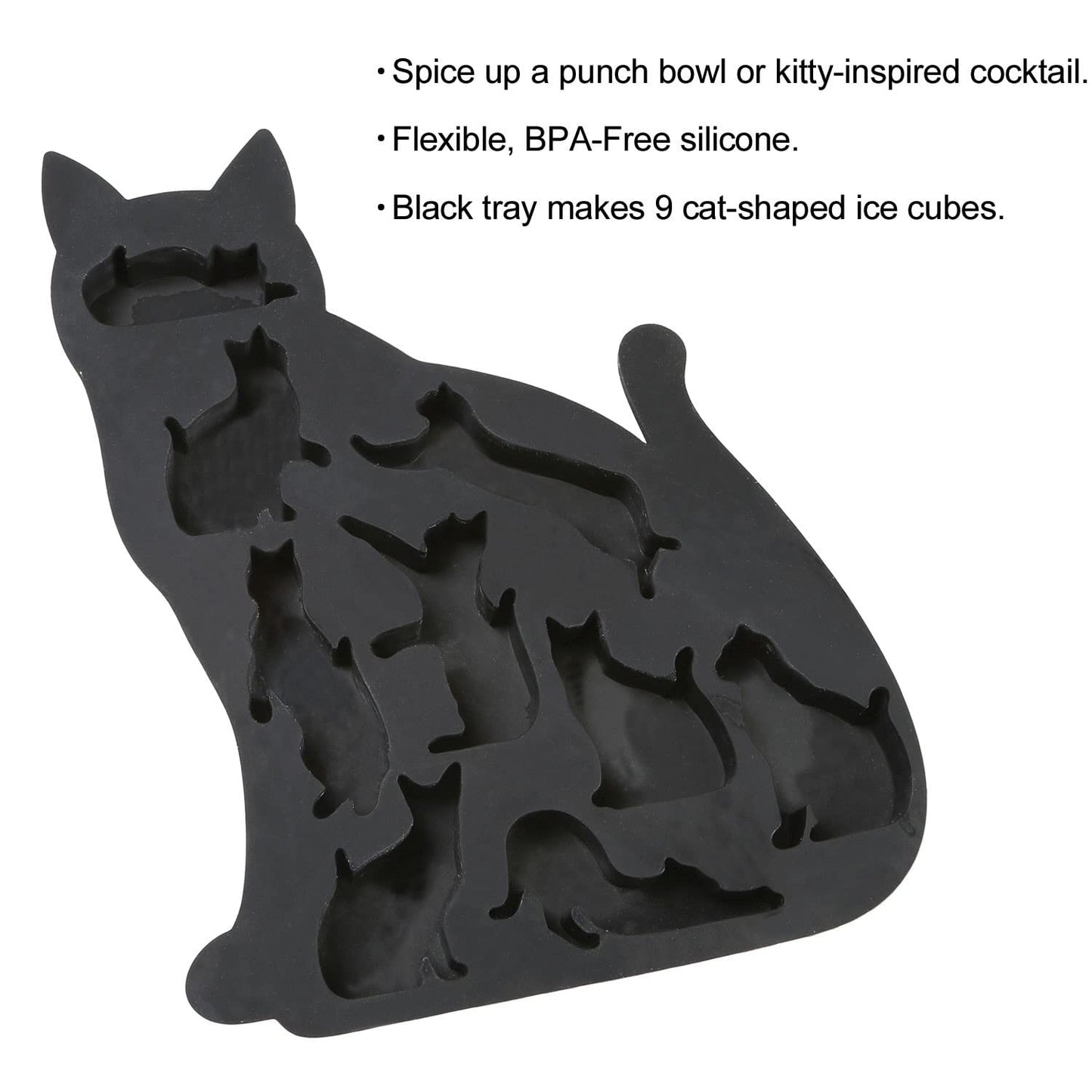 Cat Ice Cube Tray - BPA-Free Silicone Mold