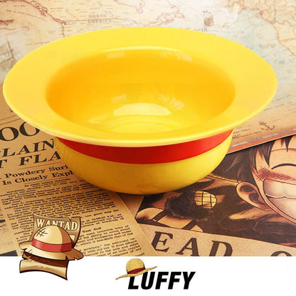 OnePiece Luffy Straw Hat Ramen Bowl Set