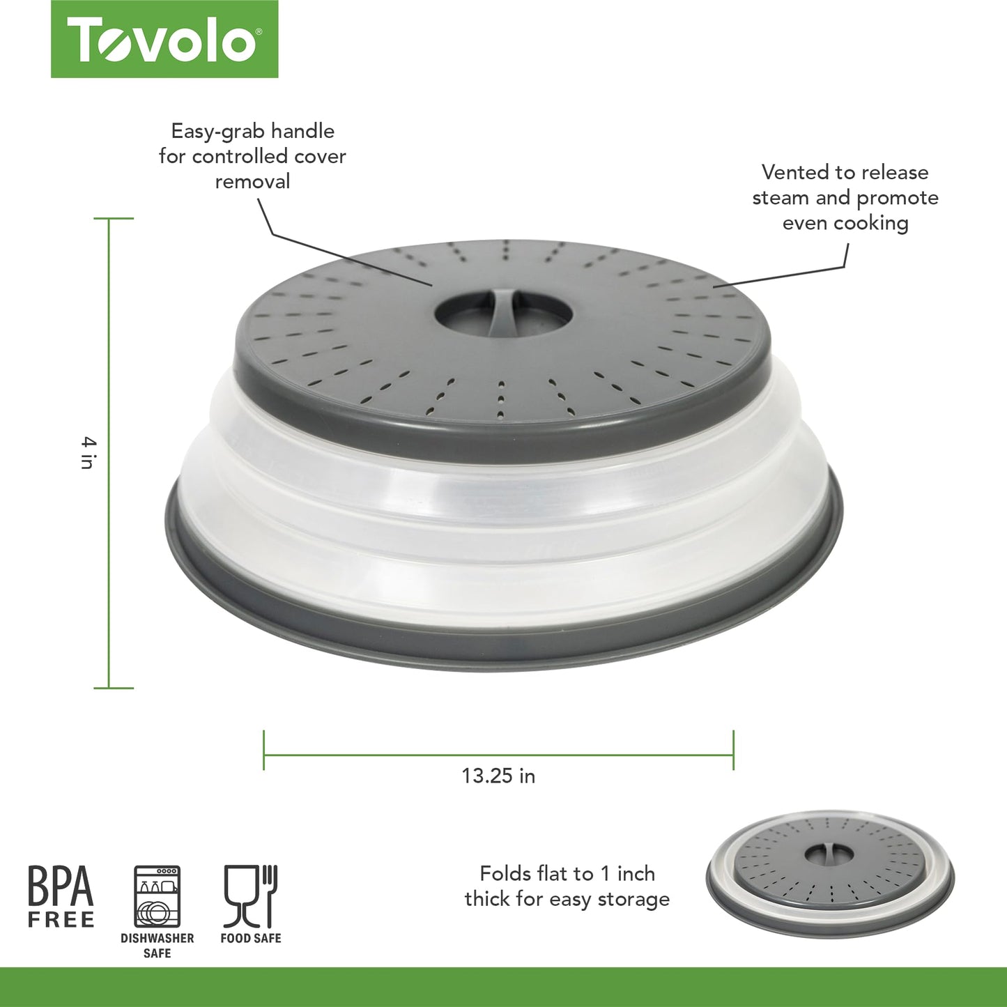 Large Collapsible Microwave Lid