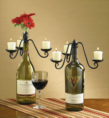 Candelabra Bottle Topper - Set of 2