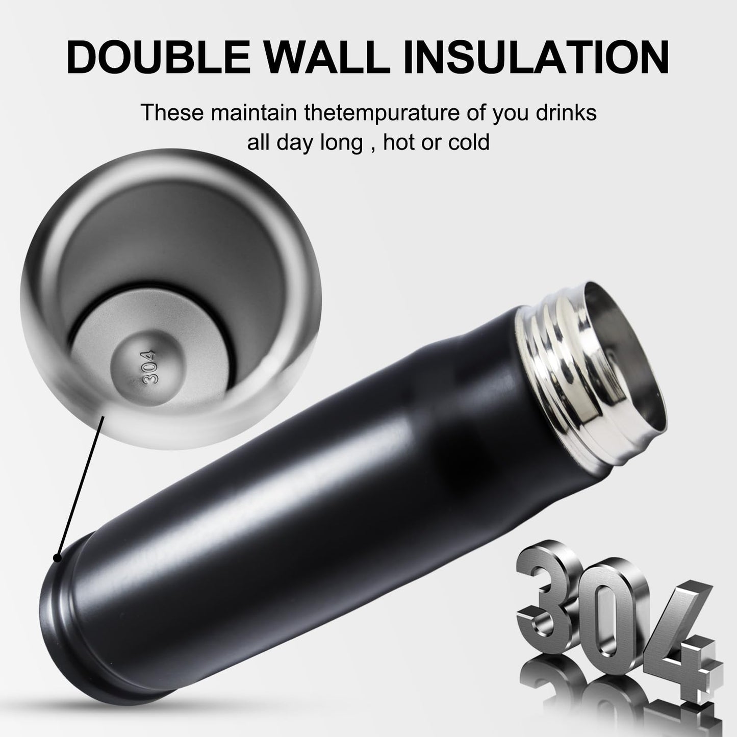 Stainless Steel Bullet Tumbler Water Bottle