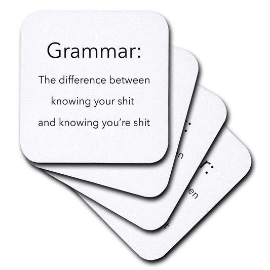 The Definition of Grammar Soft Coasters