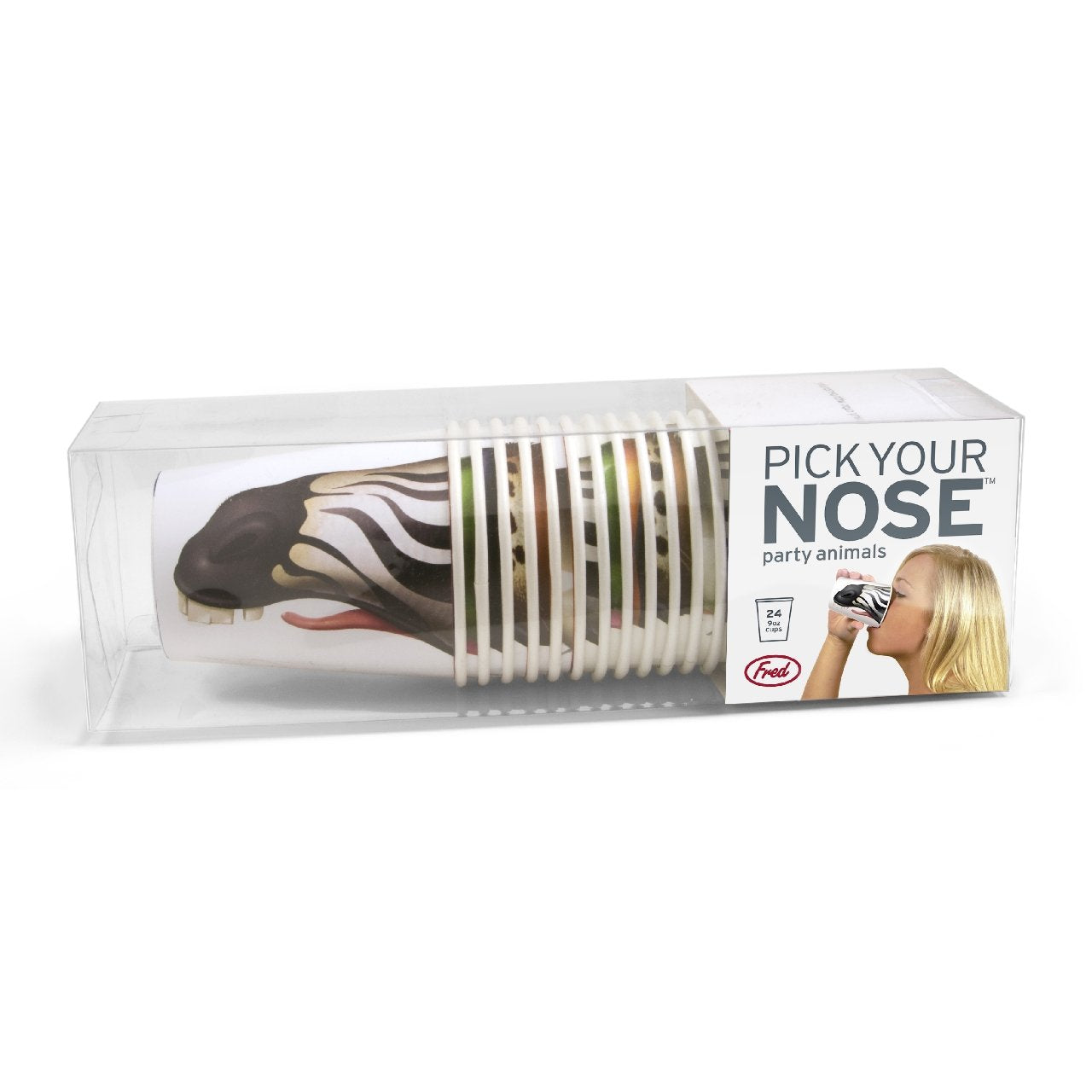 Pick Your Nose Animal Nose Paper Cups - 24 Pack