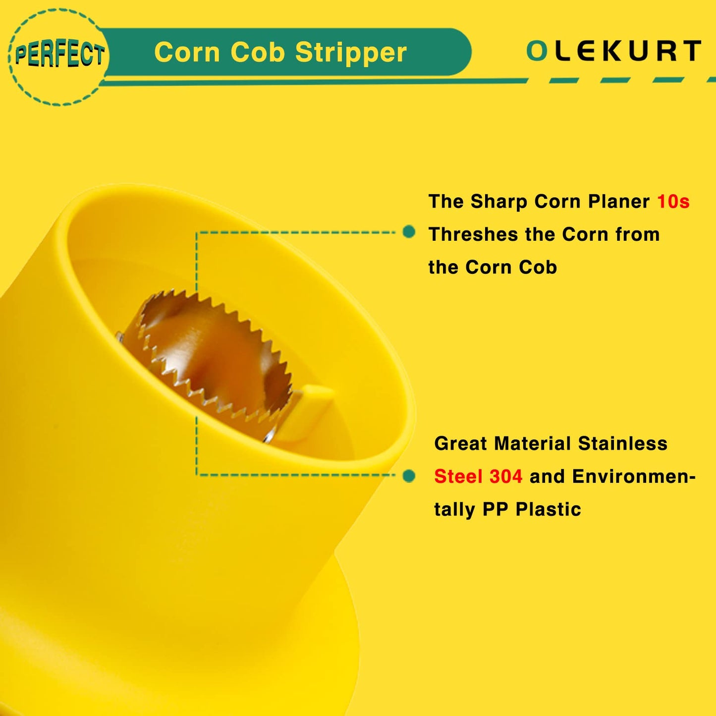 Corn Cob Stripper with Bowl