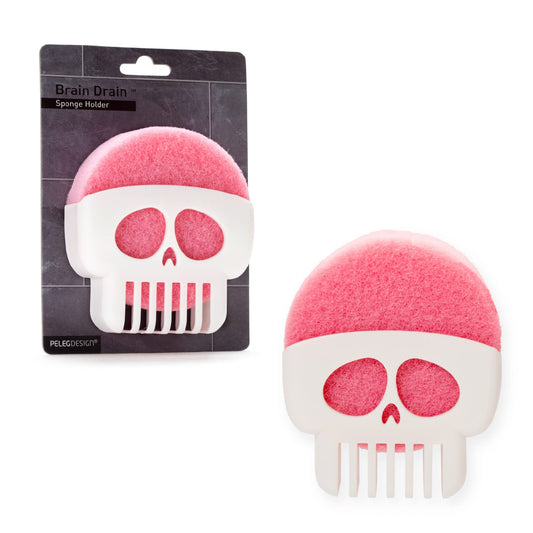 Brain Drain Skull Sponge Holder