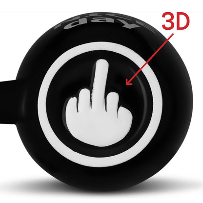 Funny Coffee Mug with Middle Finger on Bottom