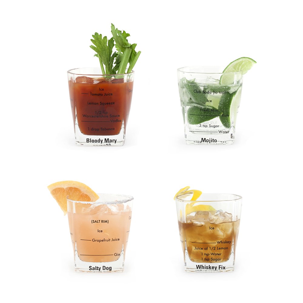 Bartending Glasses Set of 4